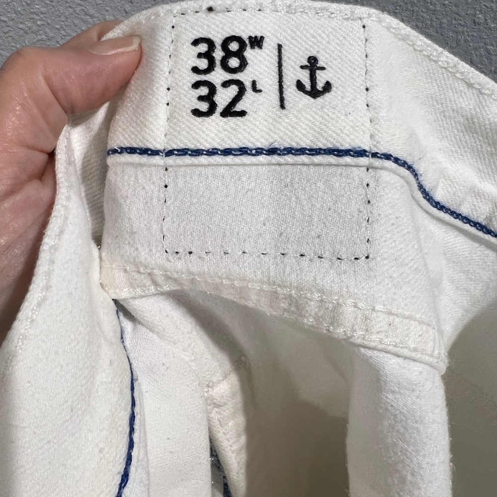 Nautica Men's Slim White Jeans 38x32 - Picture 4 of 6